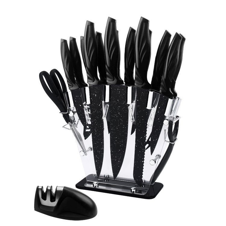 Transform Your Culinary Skills with Our Full Set Of Kitchen 17 Stainless Steel Knives